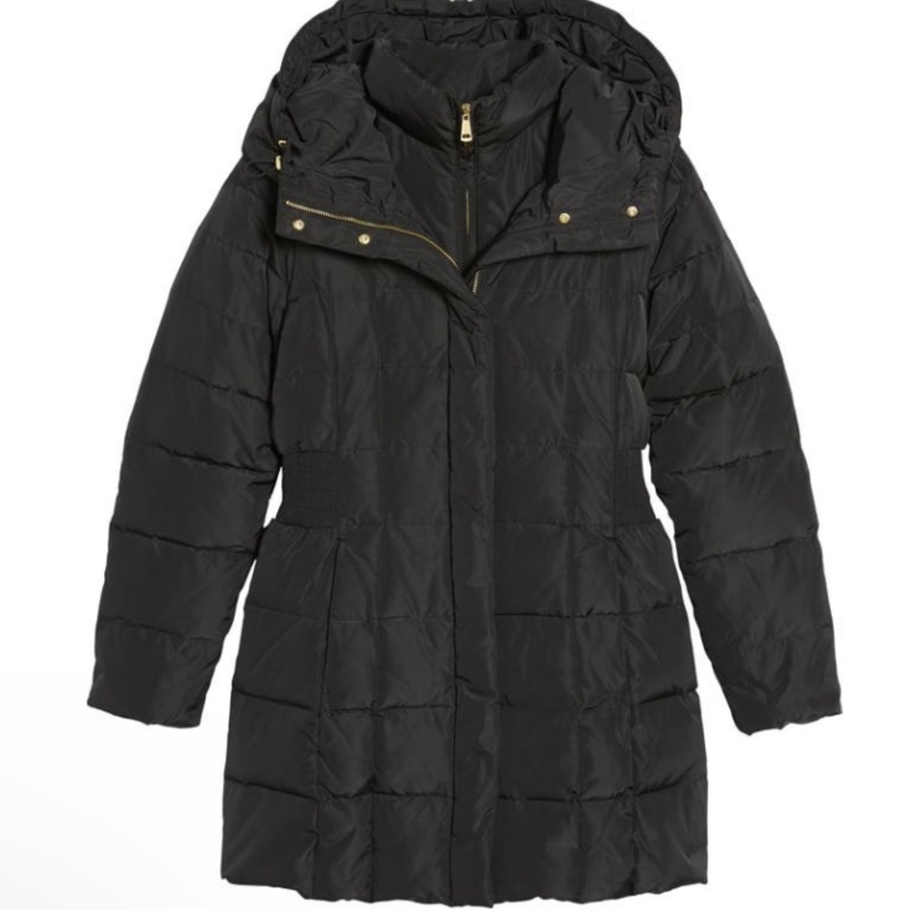 Cole Haan Signature Hooded Down and Feather Jacket - Picture 3 of 15